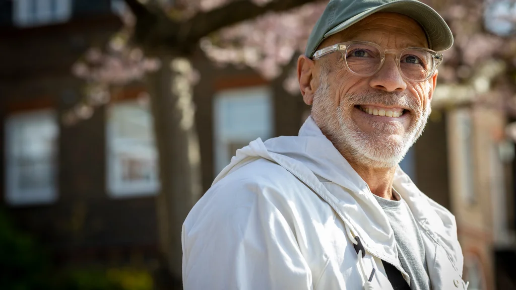 Older man smiling